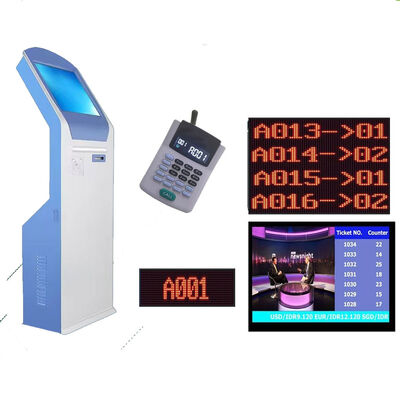 Sistema de máquina de fila hospitalar com ecrã de toque IR