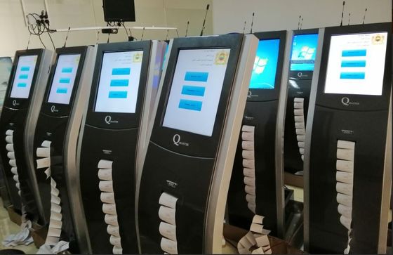 Completa todo em um 17 polegadas touch screen dispensador de bilhetes sistema de fila hospitalar