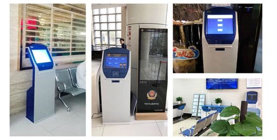 Sistema de máquina de fila hospitalar com ecrã de toque IR