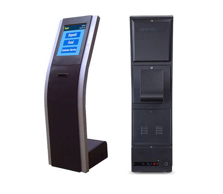 Quiosque de Bilhetes de Fila com Ecrã Tátil e Impressora Térmica Integrada para Soluções Automáticas de Filas em Diversos Ambientes de Negócios